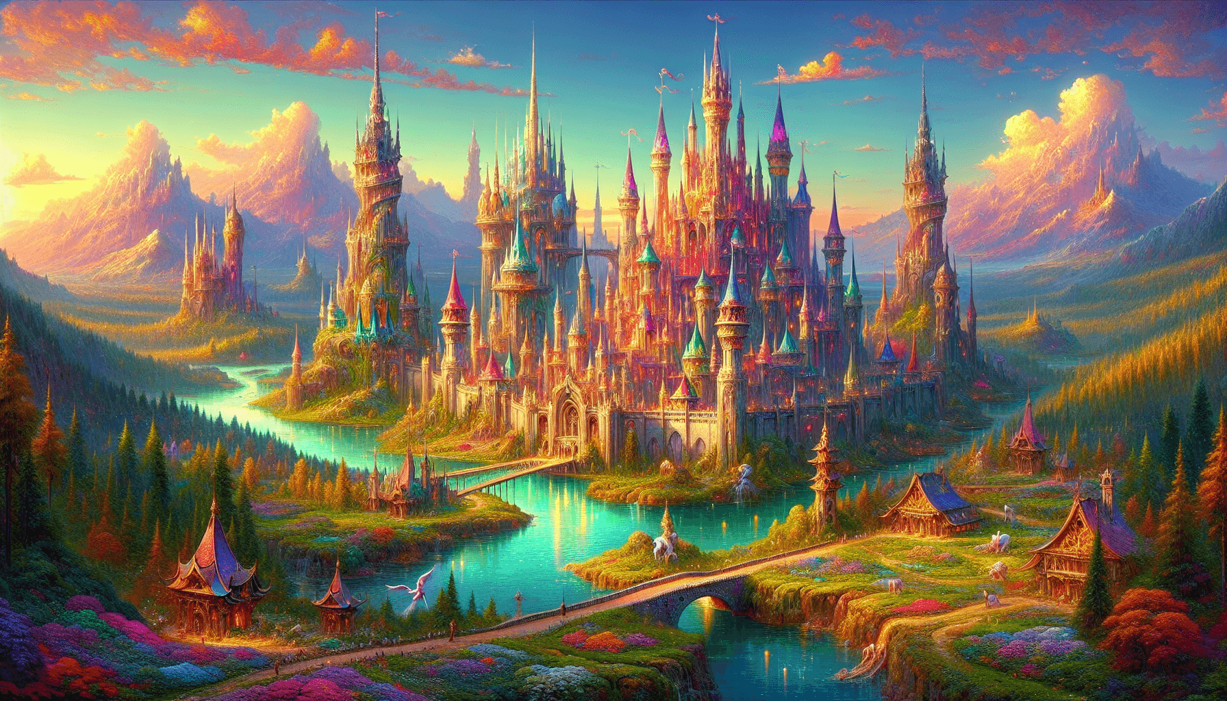 Enchanting fantasy castle